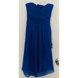 David’s Bridal XS Royal Blue Dress